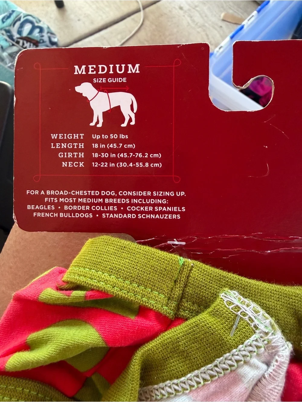 Wondershop Green and Red Holiday Dog Pajamas